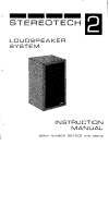McIntosh Stereotech-2 - Service manual